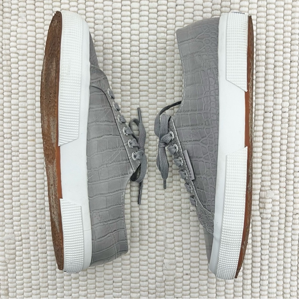 Superga Croc Embossed Sneakers - Picture 2 of 8